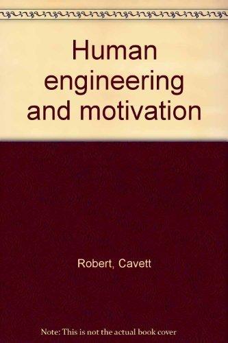 Book Human Engineering And Motivation free