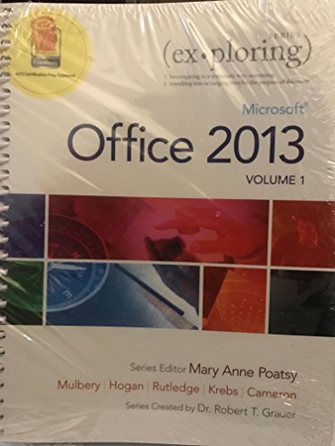Book Exploring Microsoft Office 2013, Volume 1; MyLab IT with Pearson eText -- Access Card; Office 2013 Home Premium Academic 180-Day Trial free