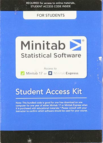Book Minitab -- Student Access Code Card [BUNDLE ITEM ONLY] free