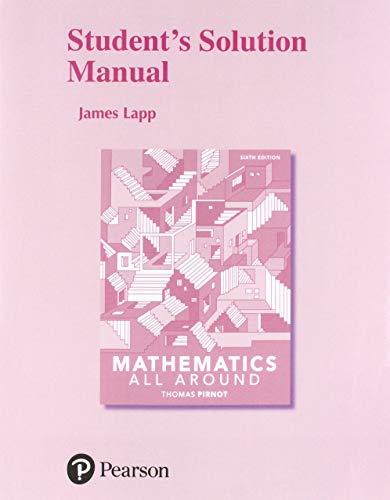 Book Student Solutions Manual for Mathematics All Around free