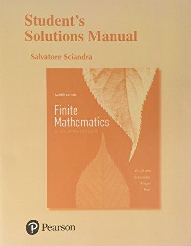 Book Student's Solutions Manual for Finite Mathematics & Its Applications free
