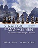 Book Strategic Management: A Competitive Advantage Approach, Concepts Plus MyLab Management with Pearson eText -- Access Card Package (16th Edition) free