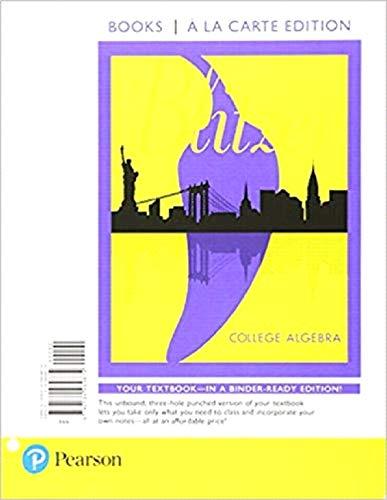 Book College Algebra, Books a la Carte Edition free