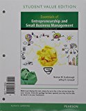 Book Essentials of Entrepreneurship and Small Business Management, Student Value Edition Plus Mylab Entrepreneurship with Pearson Etext -- Access Card Package free