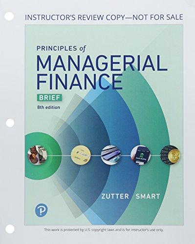 Book Principles of Managerial Finance, Brief, Student Value Edition (Pearson Series in Finance) free