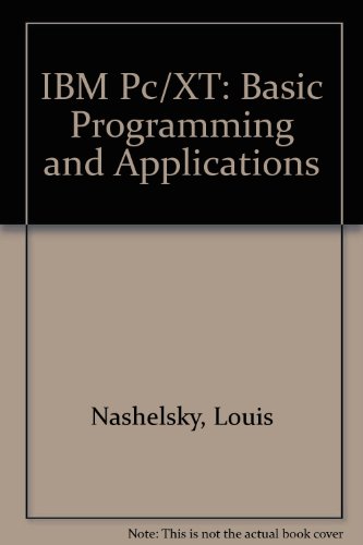 Book Ibm Pc/xt: Basic Programming And Applications free