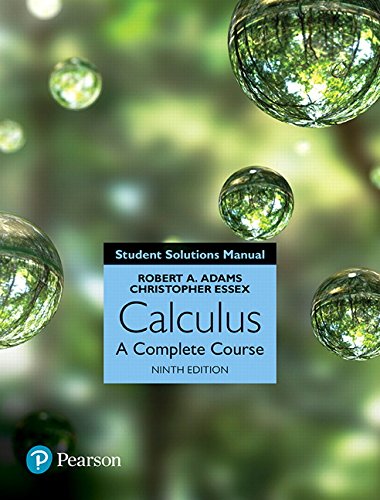 Book Student Solutions Manual for Calculus: A Complete Course, 9/e free