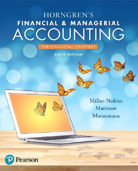 Book Horngren's Financial & Managerial Accounting, The Financial Chapters free