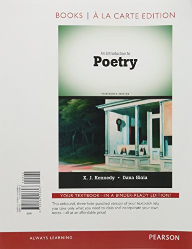 Book An Introduction to Poetry, Books a la Carte Edition (13th Edition) free