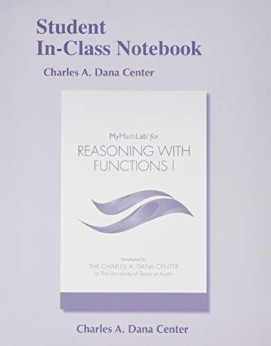 Book Student In-Class Notebook for Reasoning with Functions I free