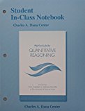 Book Student In-Class Notebook for Quantitative Reasoning free
