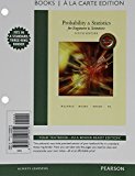 Book Probability & Statistics for Engineers & Scientists, MyLab Statistics Update, Books a la Carte Edition Plus NEW MyLab Statistics with Pearson eText -- Access Card Package free