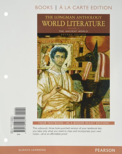 Book Longman Anthology of World Literature, Volume A, The, Books a la Carte Edition free