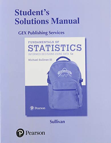 Book Student's Solutions Manual for Fundamentals of Statistics free