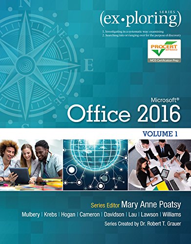Book Exploring Microsoft Office 2016 Volume 1 (2-downloads) (Exploring for Office 2016 Series) free