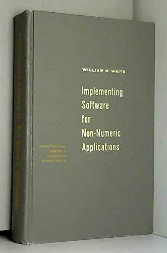 Book Implementing software for non-numeric applications (Prentice-Hall series in automatic computation) free