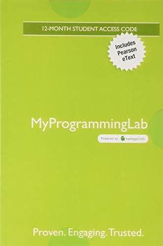 Book MyLab Programming with Pearson eText -- Access Card -- for Problem Solving with C++ free