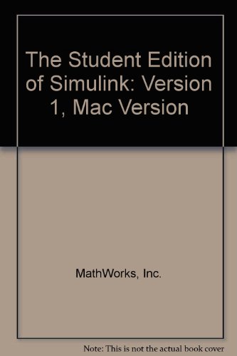 Book The Student Edition Of Simulink free