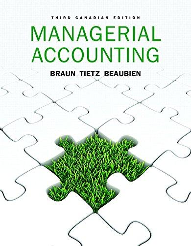 Book Managerial Accounting, Third Canadian Edition Plus NEW MyAccountingLab with Pearson eText -- Access Card Package (3rd Edition) free