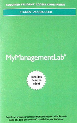 Book Mylab Management with Pearson Etext -- Access Card -- For Management free