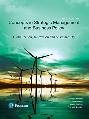 Book Concepts in Strategic Management and Business Policy: Globalization, Innovation and Sustainability (2-downloads) free
