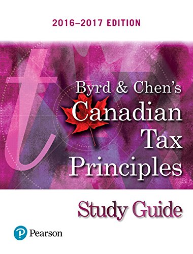 Book Study Guide for Byrd & Chen's Canadian Tax Principles, 2016 - 2017 Edition free