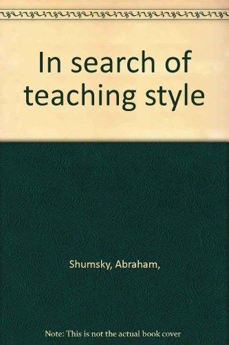 Book In Search Of Teaching Style. free