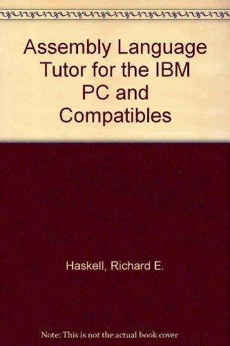 Book Assembly Language Tutor for the IBM PC and Compatibles/Book and Disk free