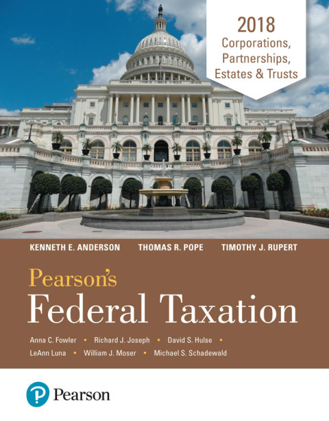 Book Pearson's Federal Taxation 2018 Corporations, Partnerships, Estates & Trusts free