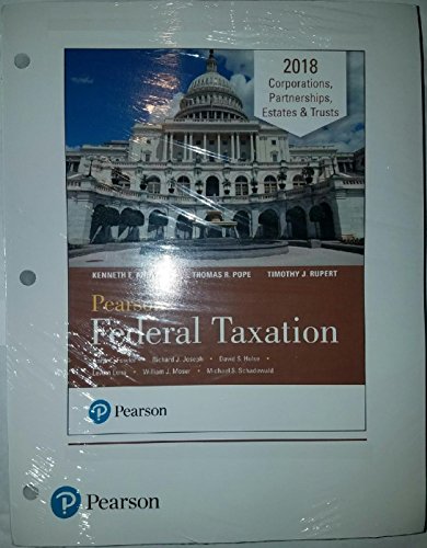 Book Pearson's Federal Taxation: Corporations, Partnerships, Estates & Trusts 2018 (loose Leaf) free