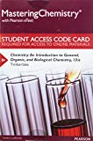 Book Mastering Chemistry with Pearson eText -- Standalone Access Card -- for Chemistry: An Introduction to General, Organic, and Biological Chemistry (13th Edition) free