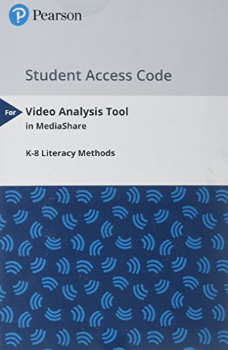 Book Video Analysis Tool For K-8 Literacy Methods In Mediashare -- Standalone Access Card free