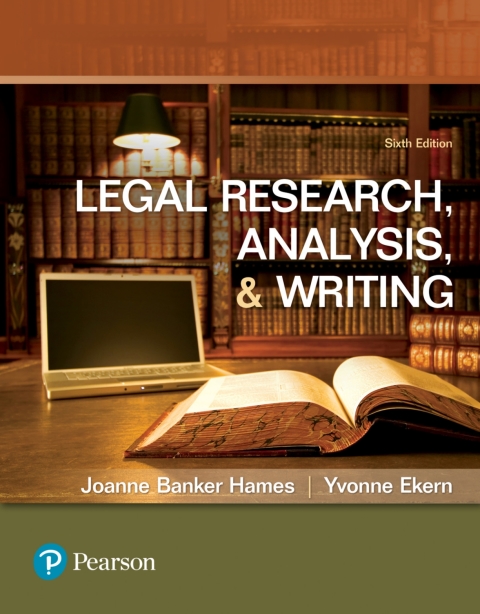Book Legal Research, Analysis, and Writing free