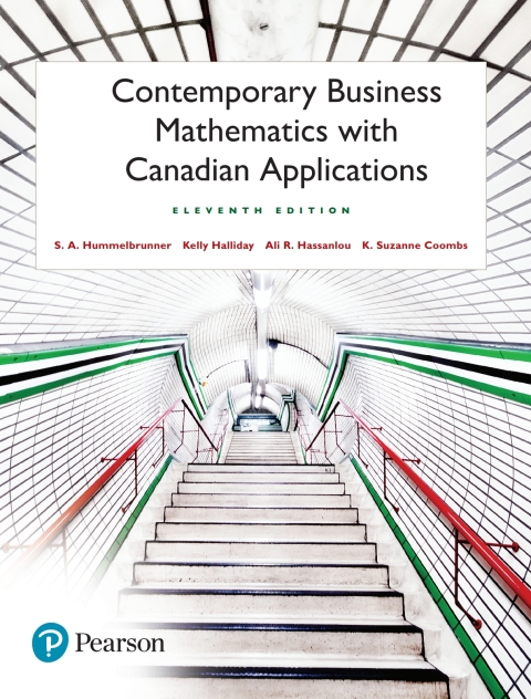 Book Contemporary Business Mathematics with Canadian Applications, (Subscription) free