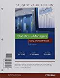 Book Statistics for Managers Using Microsoft Excel, Student Value Edition Plus NEW MyLab Statistics and PHStat with Pearson eText -- Access Card Package free