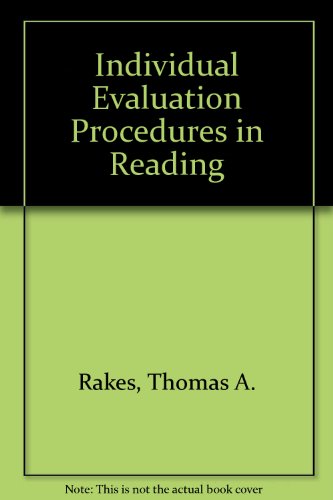 Book Individual Evaluation Procedures In Reading free