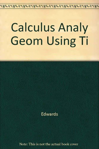 Book Calculus Analy Geom Using Ti free
