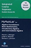 Book Algebra Foundations: Basic Mathematics, Introductory Algebra, and Intermediate Algebra - 18 Week Standalone Access Card free