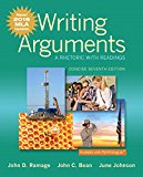 Book Writing Arguments: A Rhetoric with Readings, Concise Edition, MLA Update Edition (7th Edition) free