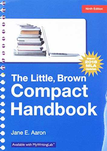 Book Little, Brown, Compact Handbook, The, MLA Update Edition; MyLab Writing with Pearson eText -- Valuepack Access Card; Pearson Writer -- Standalone Access Card, Writer -- 12 Month Access (9th Edition) free