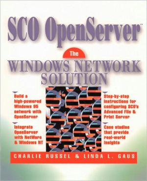 Book SCO OpenServer: The Windows Network Solution free