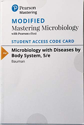 Book Modified MasteringMicrobiology with Pearson eText -- ValuePack Access Card -- for Microbiology with Diseases by Body System free