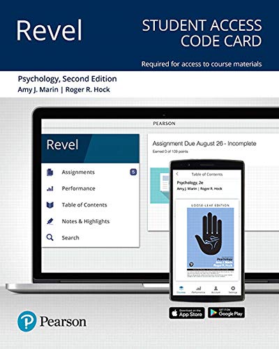 Book Revel for Psychology -- Access Card free