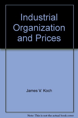Book Industrial Organization And Prices free