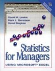 Book Statistics for Managers Using Microsoft Excel free
