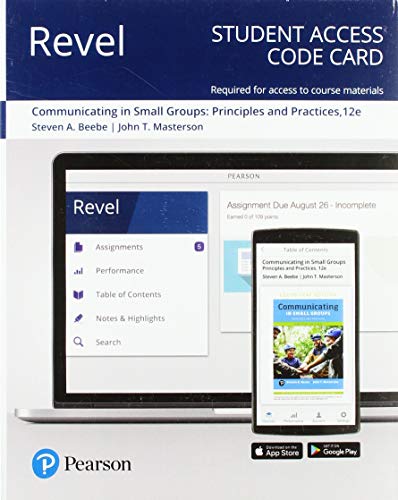 Book Revel for Communicating in Small Groups: Principles and Practices -- Access Card free