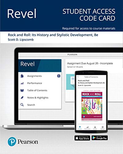Book Revel for Rock and Roll: Its History and Stylistic Development -- Access Card free