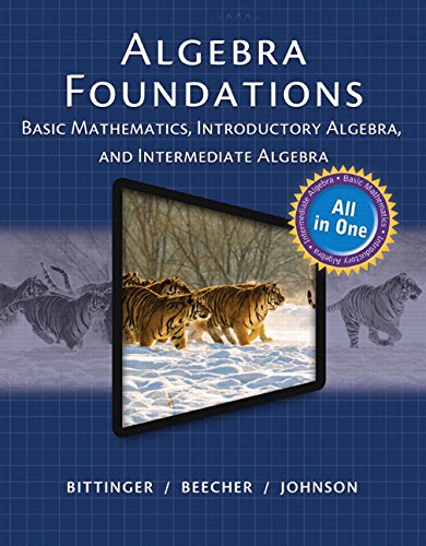 Book Algebra Foundations: Basic Mathematics, Introductory Algebra, and Intermediate Algebra -- 24 Month Standalone Access Card Plus MyMathGuide free