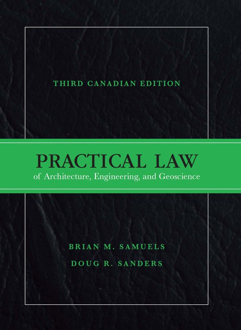 Book Practical Law of Architecture, Engineering, and Geoscience, Third Canadian Edition, (Subscription) free