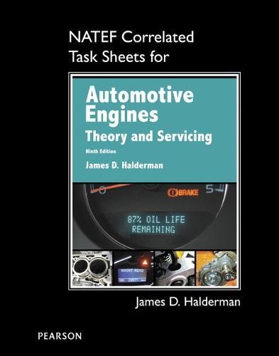 Book NATEF Correlated Task Sheets for Automotive Engines: Theory and Servicing free